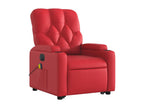 KKHI38361 Red Faux Leather Electric Reclining Massage Chair