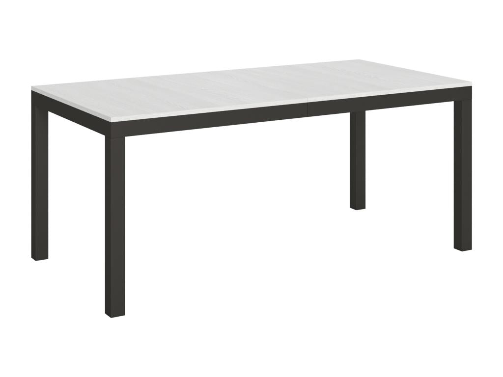Extendable table 90x180/440 cm Boisona White Ash frame Anthracite LCIM00959