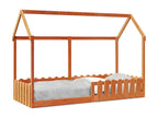 Children's bed frame in the shape of a house, 80x200cm, solid pine wood, AIDV73472